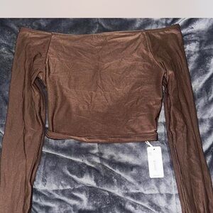 Aerie Chocolate Long Sleeve Top